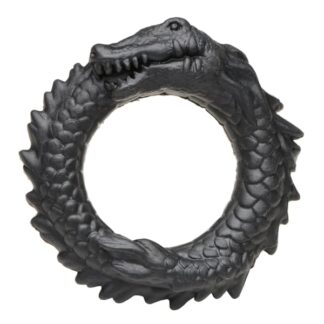 Black Caiman Silicone Cock Ring