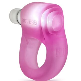 Glowdick Silicone Cock Ring with LED - Ice Pink