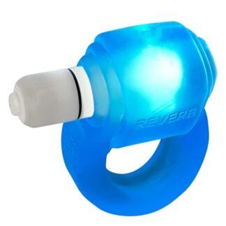 Glowdick Silicone Cock Ring with LED - Pool Ice