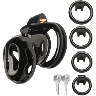 Hard Stop Double Ring Chastity Cage