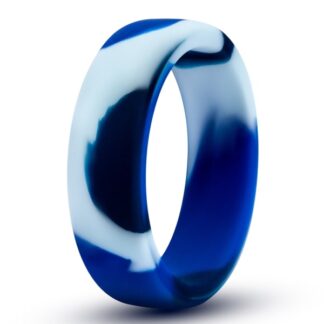 Performance Silicone Camo Cock Ring - Blue Camoflauge