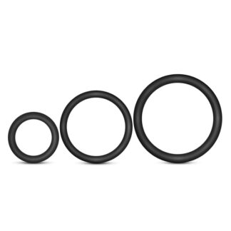 Performance - VS4 Pure Premium Silicone Cock Ring Set - Black