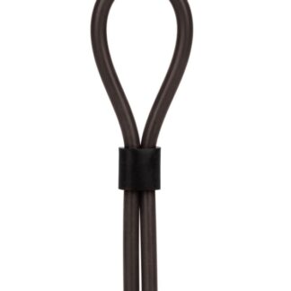 Silicone Stud Lasso Cock Ring - Black