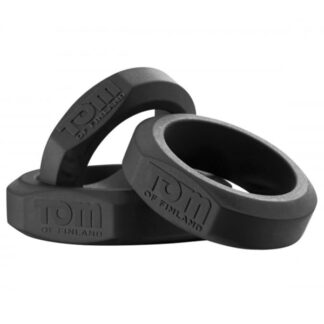 Tom of Finland 3 Piece Silicone Cock Ring Set