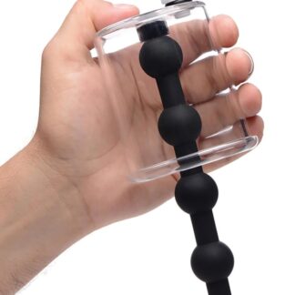 Tom of Finland Rosebud Cylinder with Beaded Silicone Insert
