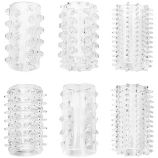 baseks Stretchy Penis Sleeve Set - Clear