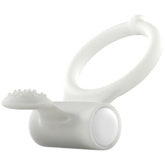 Dorcel Marc Power Clit Glow In The Dark Vibrating Cock Ring - White