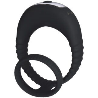 MR.MEMBR Double Vibrating Penis Ring - Black
