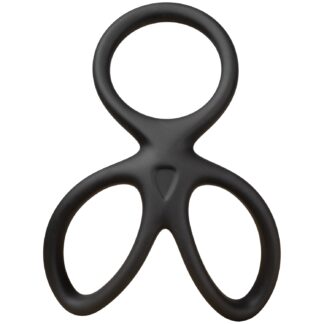 MR.MEMBR Harden Penis Ring with Ball Divider - Black