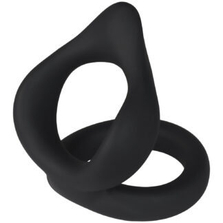 MR.MEMBR Stamina Double Penis Ring - Black