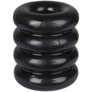 MR.MEMBR Tube Ball Stretch & Donut Penis Ring - Black