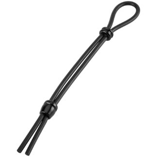 Malesation Penis-Grip Double Lasso Penis Ring - Black