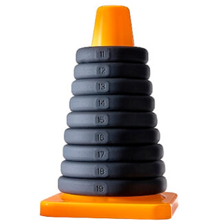 Perfect Fit Play Zone Penis Rings Set of 9 - Black