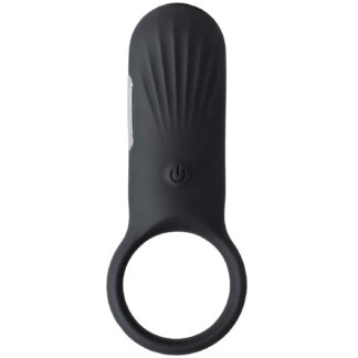 Sinful Come Together Rechargeable Vibrating Penis Ring - Black