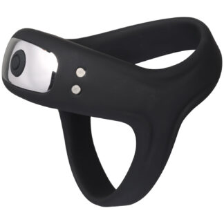 Sinful Triple Function Rechargeable Vibrating Penis Ring - Black
