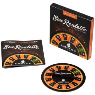 Tease & Please Sex Roulette Naughty Play Game - Black