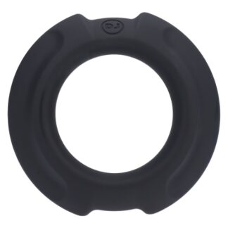 OptiMALE™ FlexiSteel Silicone, Metal Core Cock Ring - 35mm - Black
