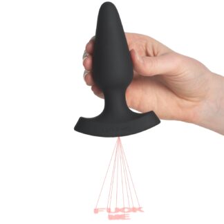 Booty Sparks Laser Series Fuck Me Medium Remote-controlled Butt Plug 5.1 Inch - Black