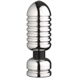 E-stim Systems Large Deviant Electrode Butt Plug - Silver