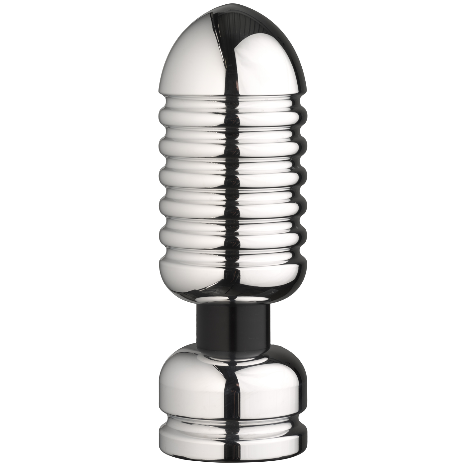 E-stim Systems Large Deviant Electrode Butt Plug - Silver