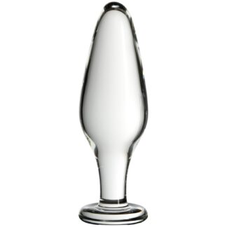 Icicles No 26 Glass Butt Plug 4.5 Inch - Clear