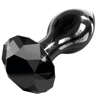 Icicles No 78 Glass Butt Plug 3.5 Inch - Black