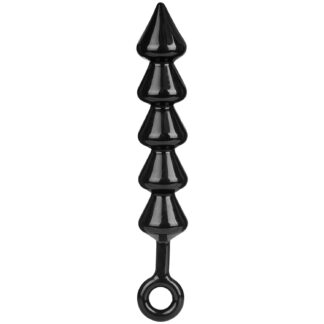 Master Series Anal Links Butt Plug L 12.6 Inch - Black