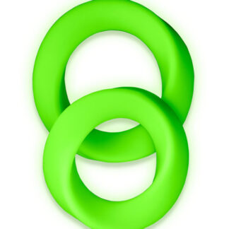 Ouch! Glow in the Dark 2-Piece Cock Ring Set