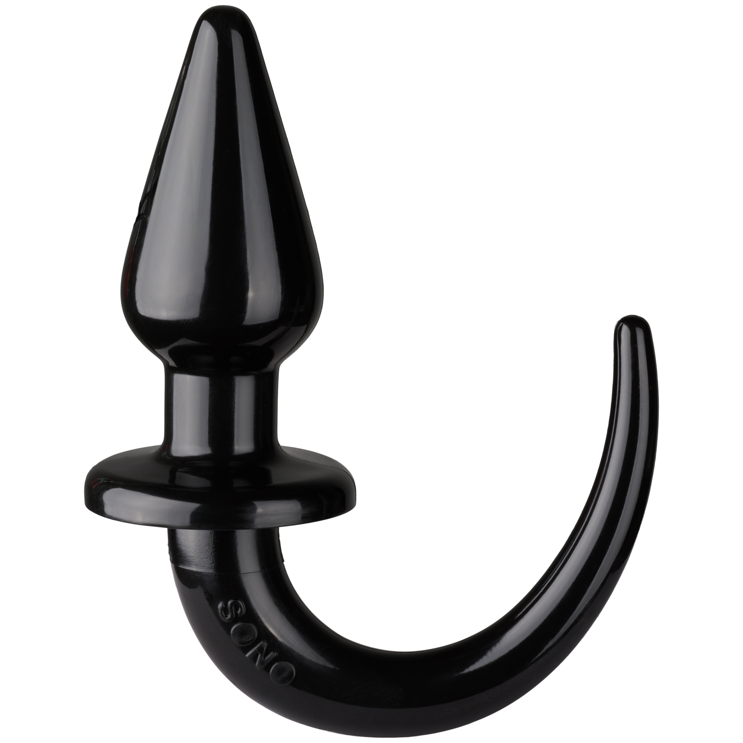 Ouch! Puppy Play Tail Butt Plug 6.2 Inch - Black