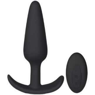 Sinful Smooth Sailor Vibrating Butt Plug 5.9 Inch - Black