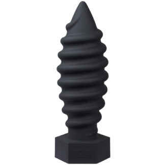 Tom of Finland Screw U Anal Plug 8.6 Inch - Black