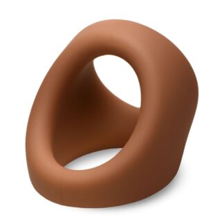 Jock Silicone Cock and Ball Ring - Caramel