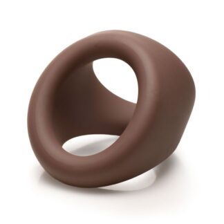 Jock Silicone Cock and Ball Ring - Chocolate