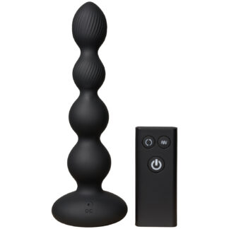 Nexus Tornado Probe Rotating And Vibrating Anal Beads 6.9 Inch - Black
