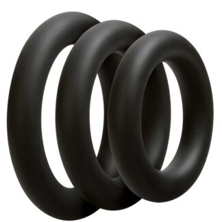 OptiMALE 3 C-Ring Set - Thick - Black