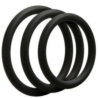 OptiMALE 3 C-Ring Set - Thin - Black