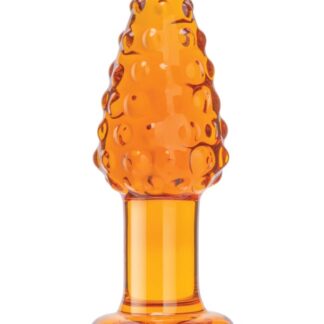 Nubby Acorn 4" Glass Butt Plug