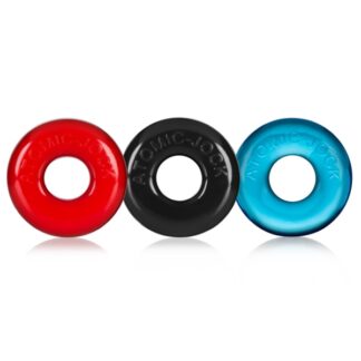 Ringer Cockring 3 Pack - Small - Multi-Color