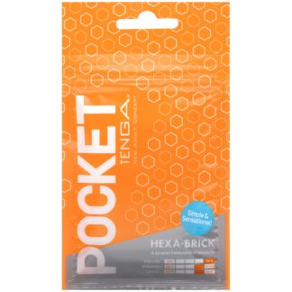 TENGA Pocket Hexa-Brick Masturbator - White