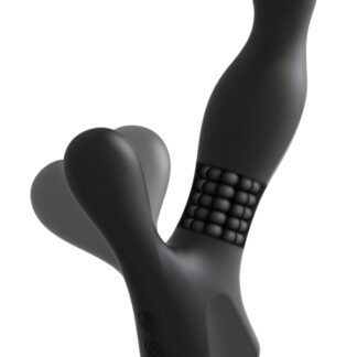 OptiMALE - Rimming P-Massager - Vibrating - Rechargeable - Silicone - Black