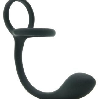 My Cock Ring with Weighted Buttplug - Black