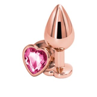 Rear Assets - Rose Gold Heart - Medium - Pink