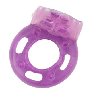 The Macho Vibrating Cock Ring - Purple