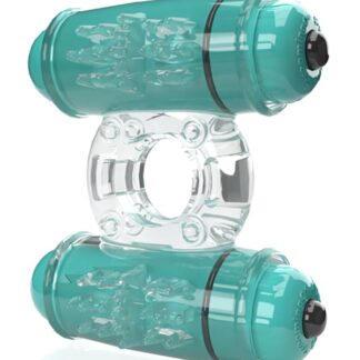4B Double Wammy Vibrating Ring - Kiwi