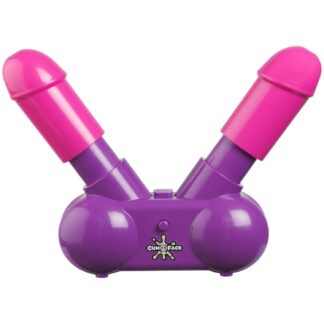 Cum Face Duel Pump Action Penis Game - Purple