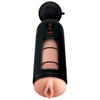 PDX Elite Vibrating Mega Milker Masturbator - Nude