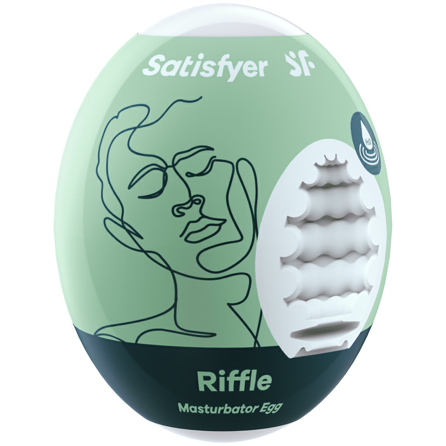 Satisfyer Riffle Masturbator Egg - White