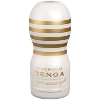 TENGA Premium Original Gentle Vacuum Cup Masturbator - White