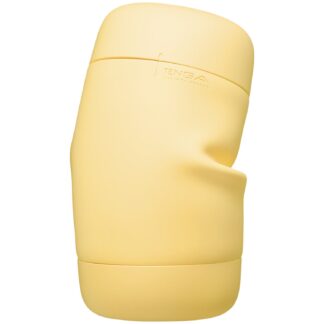 TENGA Puffy Springy Soft Custard Yellow - White