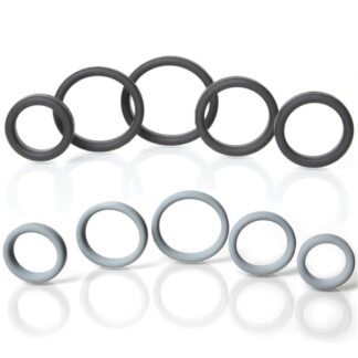 Boneyard Silicone Ring - 5 Piece Kit - Black